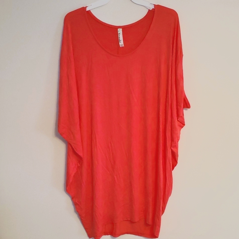 Emerald Pink Dolman Top